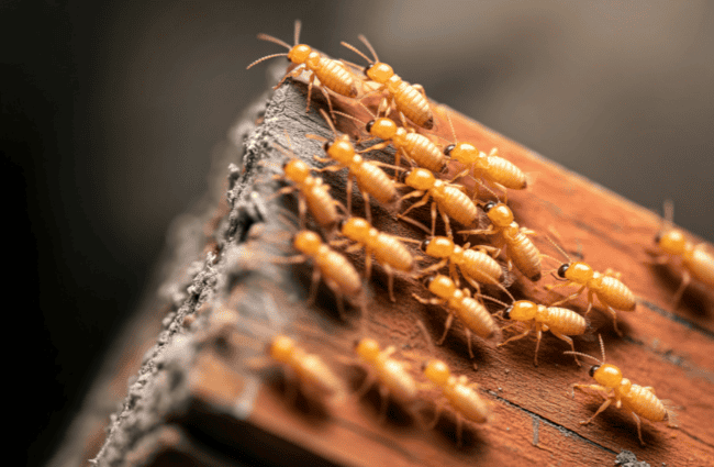 a termite swarm